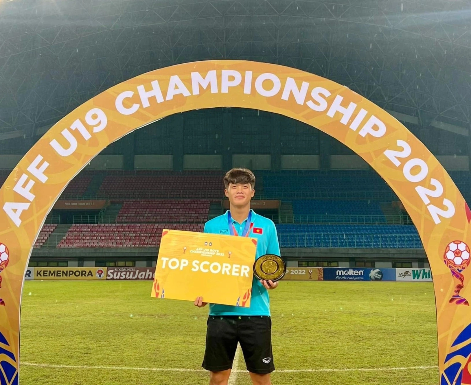 Tiền đạo U19 Việt Nam giành danh hiệu Vua phá lưới giải Đông Nam Á
