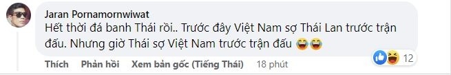CĐV Thái Lan: “Chúng ta hết thời rồi, Việt Nam giờ như Nhật Bản, Hàn Quốc”
