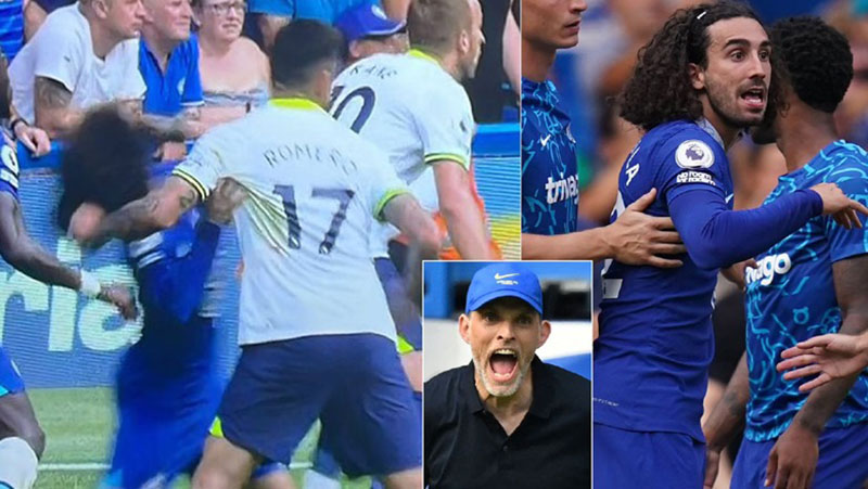 Hậu vệ Chelsea bị giật tóc trước khi Tottenham ghi bàn, trọng tài vẫn công nhận bàn thắng