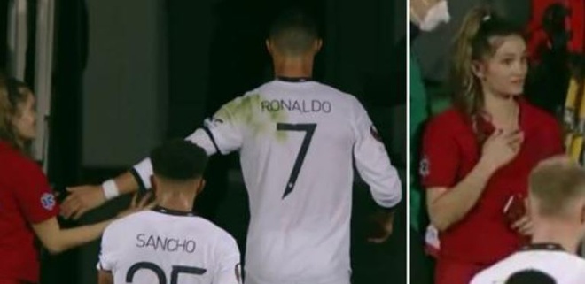 Hành động gây tranh cãi của Ronaldo trong trận đấu với Sheriff, fan lập tức so sánh với Messi 1