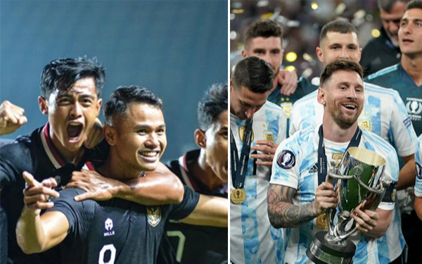 Thắng đội hạng 84 thế giới, Indonesia tuyên bố muốn đối đầu với Argentina