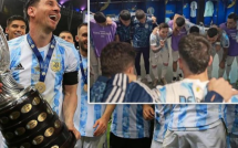 Messi mất trí trong phòng thay đồ tuyển Argentina